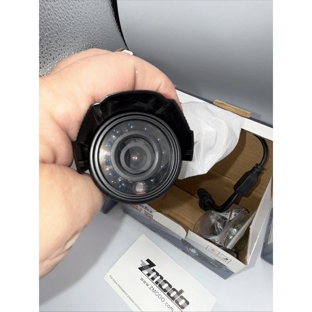 Zmodo Wired Security Cameras TI-051 IR Color Outdoor Bullet Day Night Lot of 3